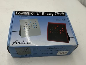🌟Anelace Powers of 2 BCD Clock Classic Binary Numbers Clock 12 or 24 h Mode - Bild 1 von 5