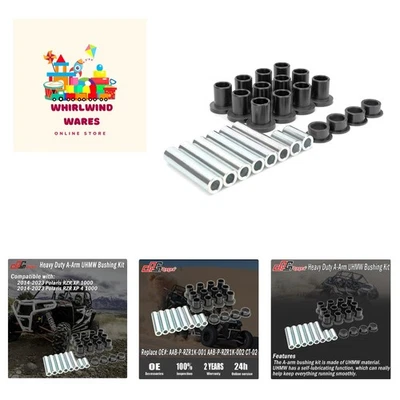 Heavy Duty A-Arm UHMW Control Arms Bushing Kit Replacement for 2014+ Polaris ... - Image 1 of 4