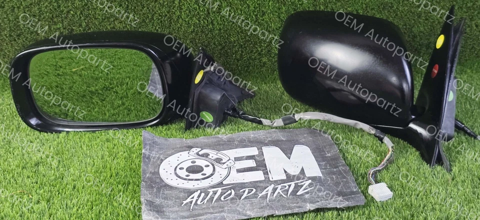 Par de espelhos laterais elétricos genuínos Lexus LS430 2001-2006 fabricante de equipamento original JDM usado - Imagem 1 de 4