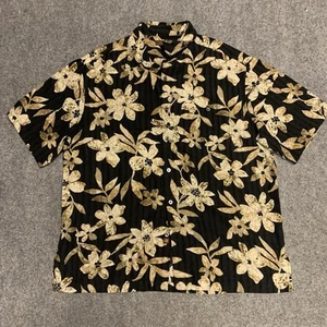 Tori Richard Hawaiian Shirt Size XL Short Sleeve Button Silk Linen Blend - Picture 1 of 8