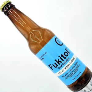 Fukitol Beer tap handle Kegerator Wedding Mancave Bar Gift Draft Funny Unique - Picture 1 of 11