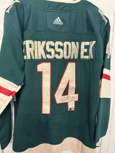 Joel Eriksson Ek Signed Minnesota Wild Jersey Beckett BAS COA Autograph - Picture 1 of 5