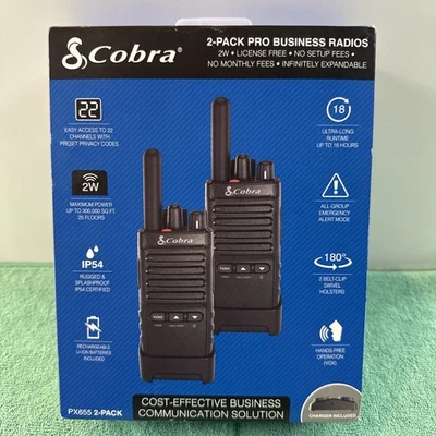 New Cobra PX655 Pro Business 2W FRS Two-Way Radios (2-Pack) - Image 1 of 4