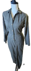 Hollister Utility Jumpsuit Langarm Gummibund Knopfleiste Damen Gr. XS Freizeit - Bild 1 von 19