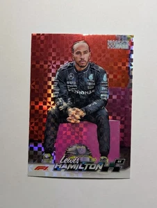 2024 Topps F1 Paddock Pass - Lewis Hamilton - #6 CHECKER Refractor - Imagen 1 de 2
