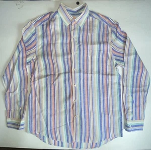 J McLaughlin Men's Long Sleeve Shirt Sz L Normcore Office Wear Hipster Blokecore - Picture 1 of 15