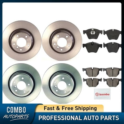 Juego de pastillas de freno de disco delanteras traseras rotor de freno de disco para BMW 330i 2006-2006 Foto 1 de 4