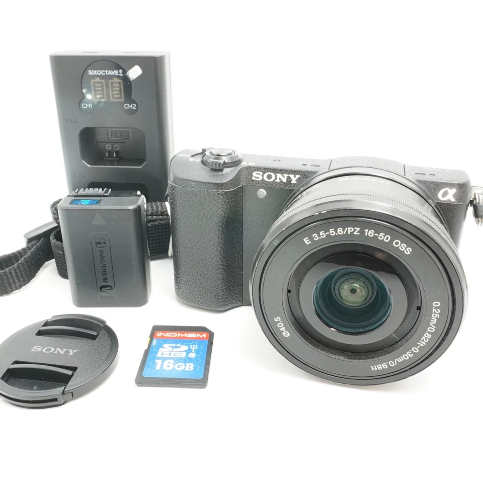 Sony Alpha a5100 Black Mirrorless 16-50mm Lens Multi-Language w/ Charger Japan - Image 1 of 4