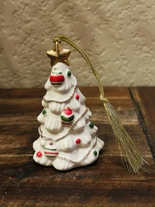 Vintage Lenox Christmas Tree Ornament 3" Porcelain Gold Star Holiday Decor - Picture 1 of 7