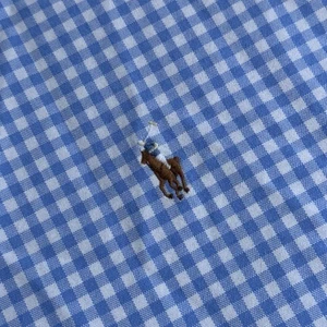 Polo Ralph Lauren Men's 6XB Blue White Check Oxford Short Sleeve Shirt 6XL Big - Picture 1 of 6