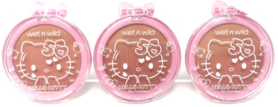 (3) Wet N Wild x Hello Kitty 50 aniversario Rubor Ombre Sellado 1116792 - Nube Suave Foto 1 de 3