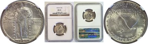 1924-D 25C Standing Liberty Quarter NGC MS-65 - Picture 1 of 3
