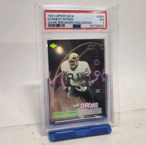 Upper Deck 1991 Game Breakers #GB4 Earnest Byner Redskins ologramma PSA 7 - Foto 1 di 3