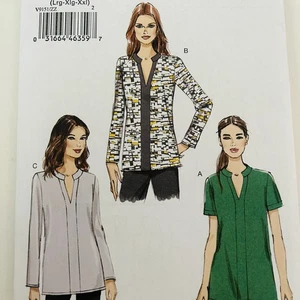 Vogue Very Easy Sewing Pattern V9151 Misses Pullover Blouse Top L XL XXL UNCUT - Picture 1 of 4