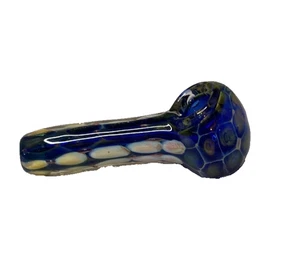 Desert At Night Glass Spoon Pipe | Viper Scales | 3.75" - Picture 1 of 3