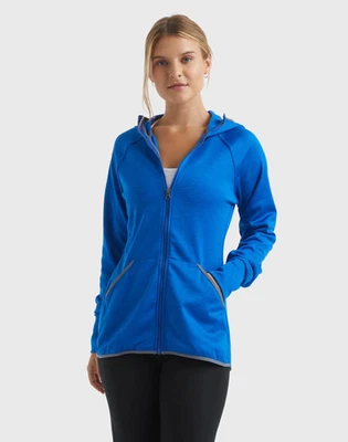 Hanes Women's Zip Up Hoodie Fleece Performance Sport Lightweight Cool Comfort - Image 1 of 4