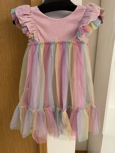 Abito da festa pastello bambina americana NUOVISSIMO - Taglia 6 - Foto 1 di 6