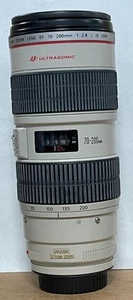 CANON EF 70-200mm F/2.8 L IS USM TELEPHOTO LENS- USED. - Picture 1 of 5