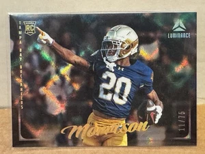 Benjamin Morrison 2025 Panini Luminance Rookie negro/75 Bucs #198 radiocontrol - Imagen 1 de 4
