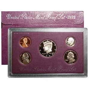 1992-S U.S. Clad Proof Set - Picture 1 of 3