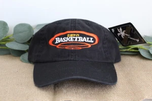 ESPN Basketball Black Adjustable Baseball Hat Unworn Cap NWT - Picture 1 of 2