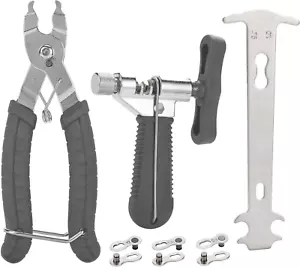 Bike Repair Chain Tool Set, Bike Chain Tool Chain Checker Bike Link Plier 3 Pair - Picture 1 of 8