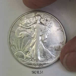 Seltene US-Münze Walking Liberty Silber Half Dollar 1942  - Bild 1 von 2