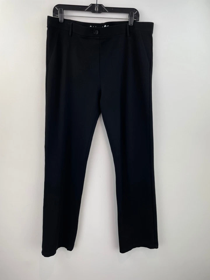 Betabrand 2XL Leggings Pants Black Womens 38x31 Straight Leg Mid Rise A8-08 - Image 1 of 4