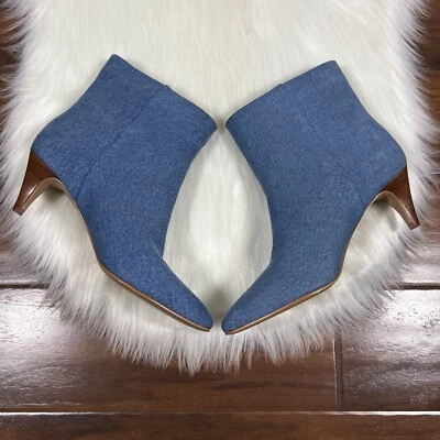 Новый Dolce Vita женщин размер 7,5 синий джинсовой ткани Dee ботинок - Изображение 1 из 4