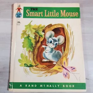 THE SMART LITTLE MOUSE Book Vintage Rand McNally Elf 1950 MCML Color Hardback - Foto 1 di 20
