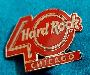 CHICAGO USA 40th ANNIVERSARY BIG RED NUMBER 40 SERIES Hard Rock Cafe PIN LE - Picture 1 of 1