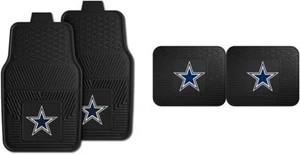 NFL Dallas Cowboys 2 Piece Heavy Duty Vinyl Car Mats and 2 Piece Back Row - Picture 1 of 7