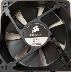 2 fans new Corsair 120mm Case Fan 12V DC 0.35A Brushless Fan cooling computer - Afbeelding 1 van 3