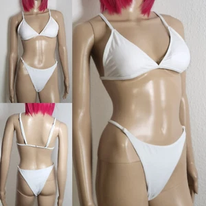 vagantes Bikini Set mit String Tanga, Cup B/C, 40/42 M/L, Weiß, Shein, Damen neu - Bild 1 von 7