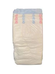 Vintage Ultra Pampers Diaper for Boys Plastic Backed Sz Large up to 40lbs - Picture 1 of 5