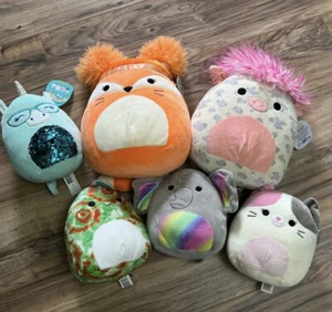 Squishmallows stuffed animals Bundle Of 6 Small/Medium Toys New With Tags - Picture 1 of 7