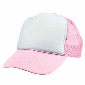 1 DOZEN Blank Youth Trucker Hat Ball Cap Mesh Kids Red Blue Gray - Picture 1 of 74