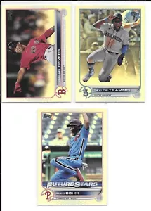 2022 TOPPS BASEBALL 3 Card RAINBOW FOIL Lot..BOHM(FS), DEVERS - Picture 1 of 2
