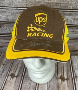 David Ragan Autógrafo UPS Roush Fenway Racing Hombre Gorra Sombrero Marrón Lona Nuevo sin Etiquetas - Imagen 1 de 7