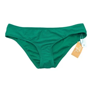 Kona Sol Green Textured Cheeky Hipster Bikini Bottom Size L - Picture 1 of 4
