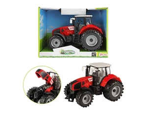 Traktor Rot Groß Bauer Kinder Spielzeug Fahrzeug Farmer Bauernhof Landwirtschaft - Bild 1 von 4