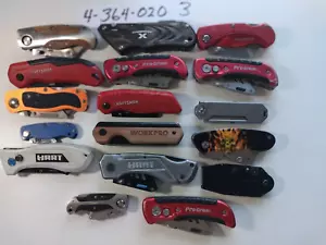 CUCHILLOS UTILITARIOS PLEGABLES CON HOJA DE BLOQUEO $20 PARA LOS 17 CUCHILLOS POR $20 GANA OBO GANA - Imagen 1 de 4