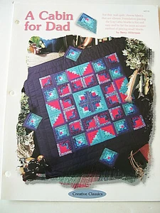 A Cabin for Dad Quilt Pattern Creative Scrap Quilting House of White Birches - Picture 1 of 2