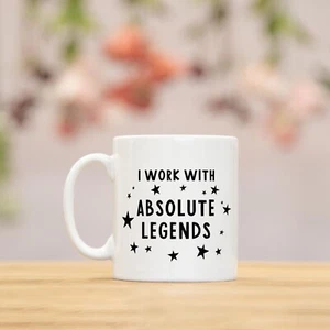 Lavoro con leggende assolute tazza regalo divertente lavoro correlato segreto babbo Natale - Foto 1 di 4