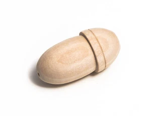 New 3 X Large Wooden Acorn Solid Wood Cord Weight Pulls Used On Switches - Onest - Picture 1 of 1