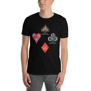 Camiseta unisex de manga corta Card Suits of the 4 Elements - Imagen 1 de 6