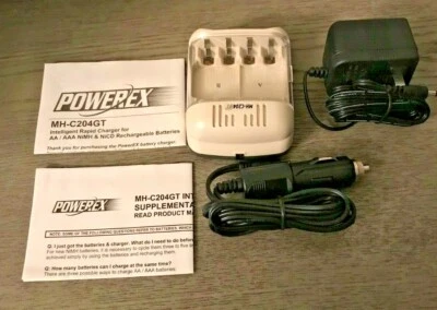 Maha PowerEX MH-C204GT Smart Battery Charger With 12V Car Adapter - Image 1 of 4