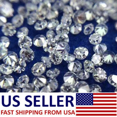 Natural Loose Diamonds Round 100 Pcs I1-I3 Clarity G-H White Color 100% Real - Image 1 of 4