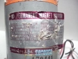 HITACHI LTD 1211477-00 PERMANENT MAGNET MOTOR 24 VDC TESTED!! QUANTITY!! - Picture 1 of 1