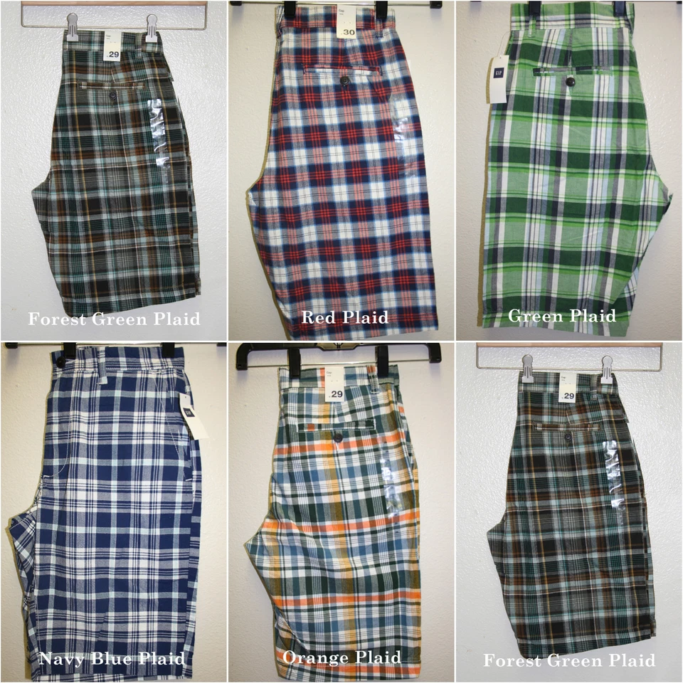 Gap,Men's Casual Plaid Shorts. - Image 1 of 1